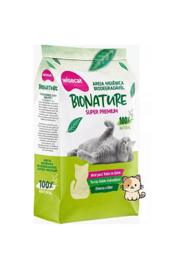 Areia De Mandioca Para Gatos Biodegradável Wisecat 10Kg