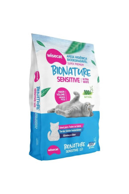 Areia Higiênica Para Gatos Bio Nature Sensitive - 10Kg