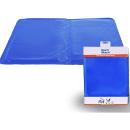 Caminha Refrescante Tapete Gelado Cães Meu Pet Dog 50x65cm G Azul