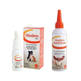 Combo 2 Unidades Otodem Kit - Plus 20 Ml/auriclean 100 ml Ceva