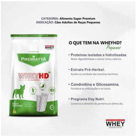 Kit 2 Pct Ração Premiatta Whey Hd 31 Cães Adultos Raças 3kg