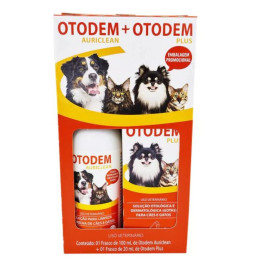 Embalagem Promo Limpeza de Orelha Pet 1 Otodem + 1 Aureclean