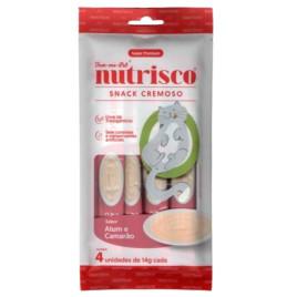 Petisco Para Gatos Kit 7 Unid Nutrisco Sabores Variados 56g