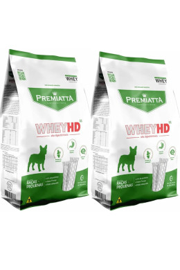 Ração Cachorro Whey Adulto Raças Pequenas 6kg 2un Premiatta