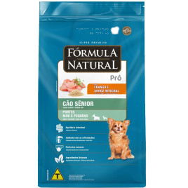 Ração Seca Fórmula Natural Pró Cão Sênior Porte Mini e Pequeno sabor Frango E Arroz Integral 10,1kg