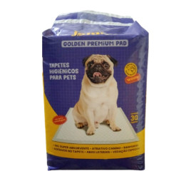 Tapete Higiênico Goldem 30 Peças 80x60 Cm Para Cães