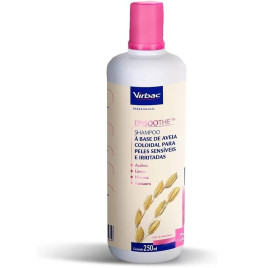 Shampoo Virbac Episoothe para Cães e Gatos com Peles Sensíveis e Irritadas - 250ml