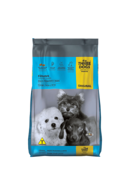 Three Dogs Original filhote raças pequenas e mini 10,1 kg - Hercosul