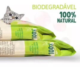 Areia De Mandioca Para Gatos Biodegradável Wisecat 10Kg