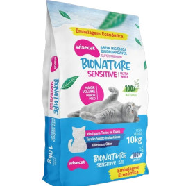 Areia Higiênica Para Gatos Bio Nature Sensitive - 10Kg