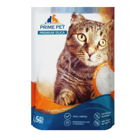 Areia Para Gato Fina Micro Sílica Higiênica 1,6kg Prime Pet