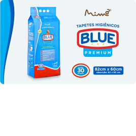 Combo 2 Tapete Higienico Cães Blue Premium Com 60 Unidades