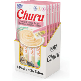 Display Churu Atum com Salmão 24 Tubos de 14g