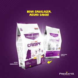 Premiatta Ração Whey Hd Crispy Cães Adultos Raças Pequenas 6Kg (30X200G)