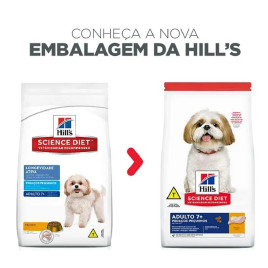 Ração Hills Cães Adultos 7+ Pedaços Pequenos 6kg