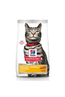 Ração Hills Science Diet Cuidado urinário e Bolas de Pelo para Gatos Adultos sabor frango 1.5kg