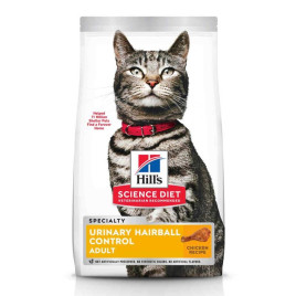 Ração Hills Science Diet Cuidado urinário e Bolas de Pelo para Gatos Adultos sabor frango 1.5kg