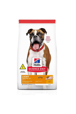 Ração Hills Science Diet Light para Cães adultos sabor frango 6.8kg