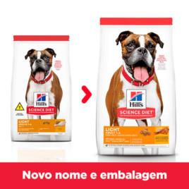 Ração Hills Science Diet Light para Cães adultos sabor frango 6.8kg