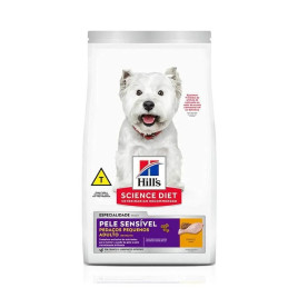 Ração Hills Science Diet Pele Sensível Pedaços Pequenos para cães adultos sabor frango 1.8kg