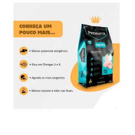 Ração Premiatta Nutricare Fish e Rice Cães Adultos Raças Médias e Grandes 15kg