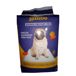 Tapete Higiênico Jambo Golden Premium Pad - 30Un 80Cm X 60Cm