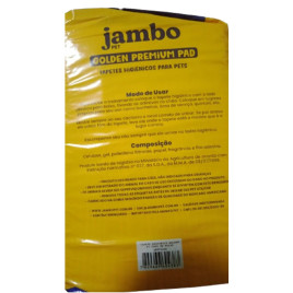 Tapete Higiênico Jambo Golden Premium Pad - 30Un 80Cm X 60Cm