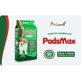 Tapete Higiênico Pads Max com 50 Unidades de 65x60cm