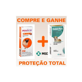 Kit Bravecto 4,5 a 10 kg e Endal Plus - Msd de Brinde